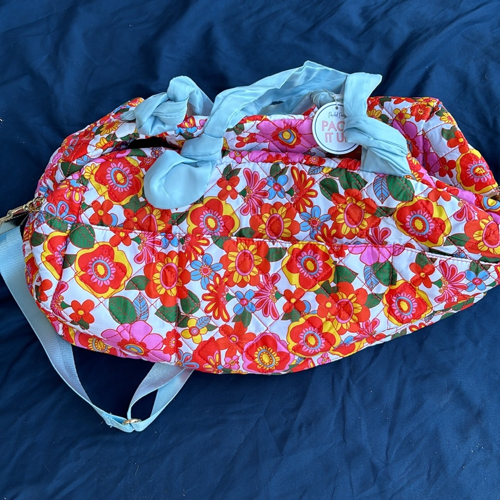 Packed Party On The Grow duffle bag. New
